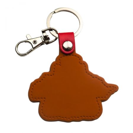 Stand out with a personalized leather keychain, custom-made for your style.