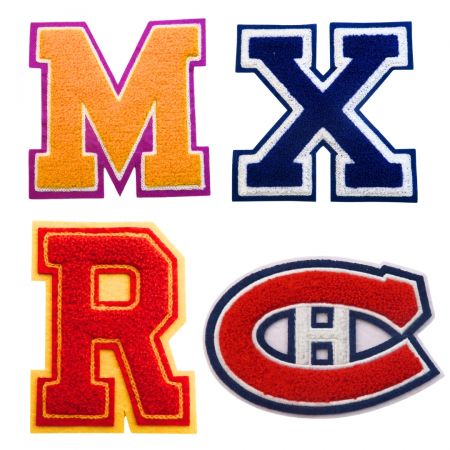 Faites une déclaration avec des patches de lettres en chenille, parfaits pour les vestes de varsity ou les sacs.