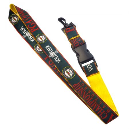 プロフェッショナルなタッチのためにカスタムカラーとテキストで自分だけのパーソナライズドランヤードを作成しましょう。