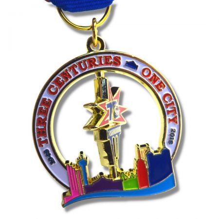 Vibrerande och personliga löpmedaljer, perfekta för maraton, nödlopp eller välgörenhetsevenemang.