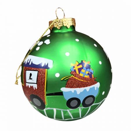 Kerst Glazen Ballen Ornamenten - Voeg een speciaal tintje toe aan je feestdecor met gepersonaliseerde kerstballen met aangepaste namen of berichten.