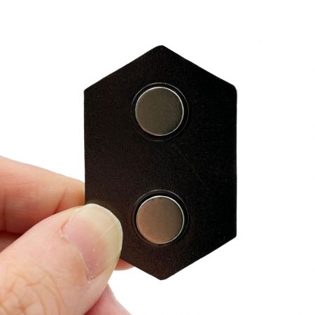 Personalized UV printed custom magnetic lapel pins.