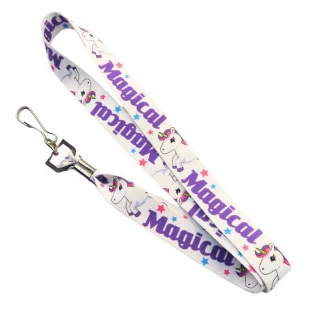 Heat transfer custom lanyards are a durable option for vibrant designs with long-lasting colors.