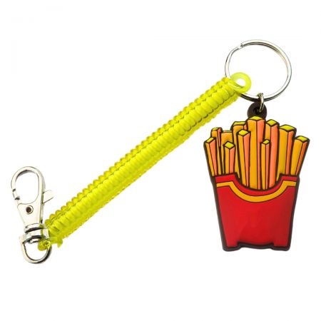 Liiketoiminnat käyttävät usein personoituja kumisia avaimenperiä brändinsä edistämiseen silmiinpistävillä logoilla.