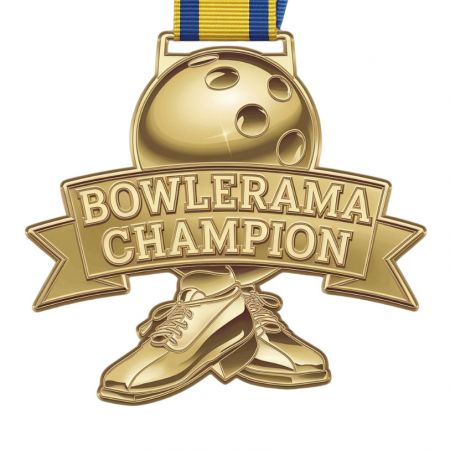 맞춤형 볼링 메달.