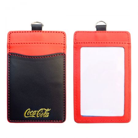 Card Holder With Id Window - Leather ID card holders provide a stylish and durable way to carry essential identification.