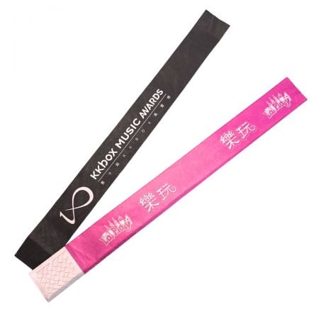 Tyvek wristbands are lightweight, durable, and water-resistant, making them ideal for events.