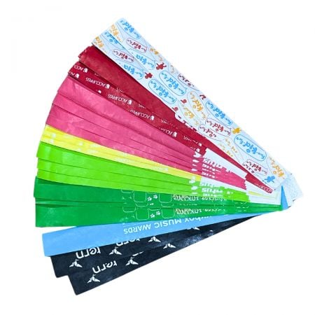 Paper wristbands offer an affordable solution for crowd control and access management.