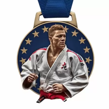 Custom Judo Medals - Custom judo medal design.