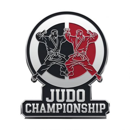 Anpassad judo bronsmedalj.