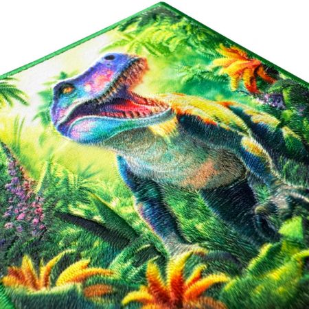 Aangepaste warmteoverdracht patches op stiksels.