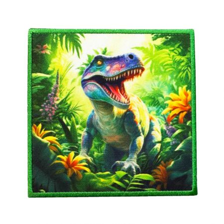 Aangepaste warmteoverdracht patches op stof.