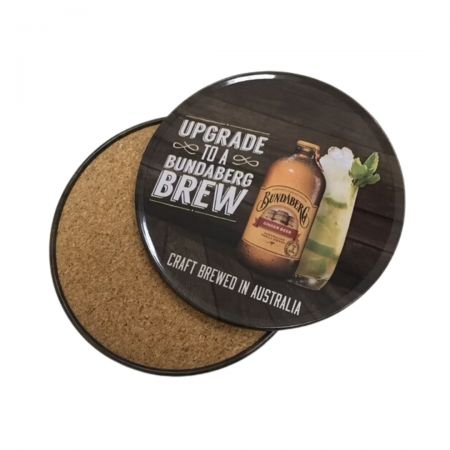 कस्टम डिज़ाइन प्रिंटिंग टिन कोस्टर।