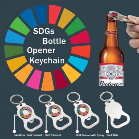 SDGs keychains.