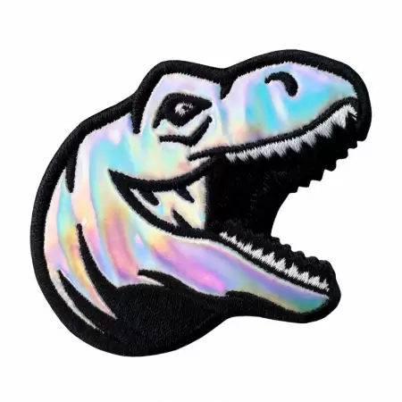 Custom Iridescent Clothing Patches - Custom iron on holographic patches.