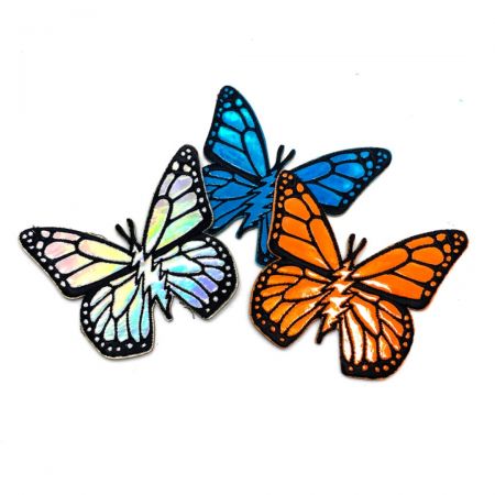 Holografiske logo-lapper for klær.