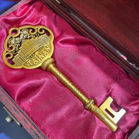 Custom Souvenir Golden Key - A souvenir golden key is a timeless keepsake, symbolizing memorable events or special milestones.