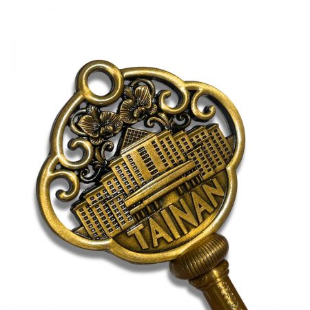 The golden key often represents success and achievement, making it a popular choice for awards and honors.