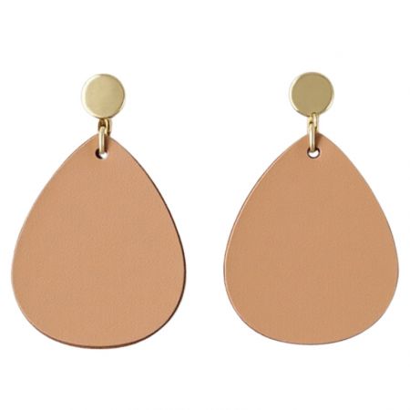 Кожаные серьги Etsy.