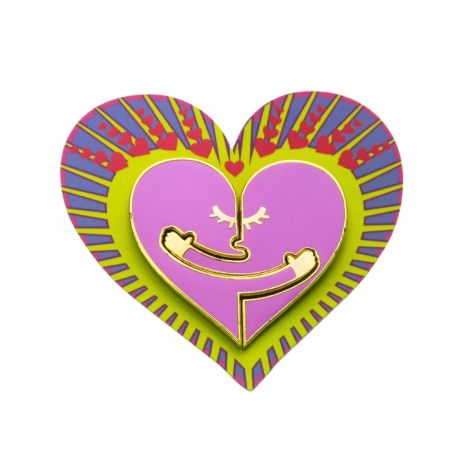 Custom heart pin - Custom heart pins make perfect romantic gifts or accessories.