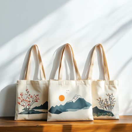 Custom tote bags make stylish and eco-friendly promotional gifts.