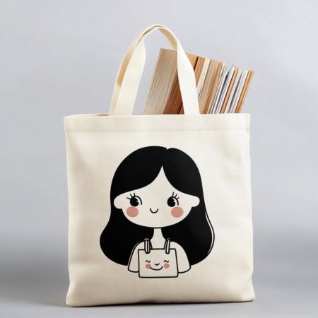 Custom canvas tote bags are perfect for daily shopping or events.