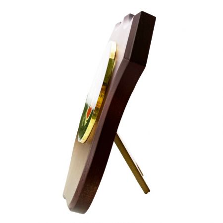 Placa en forma de escudo personalizada.