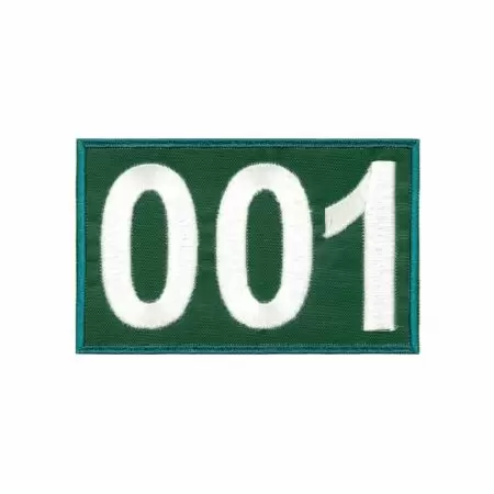 Desenhe um emblema personalizado de Squid Game com símbolos icônicos.