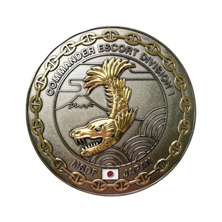 Skräddarsydda metallemblem för militären.