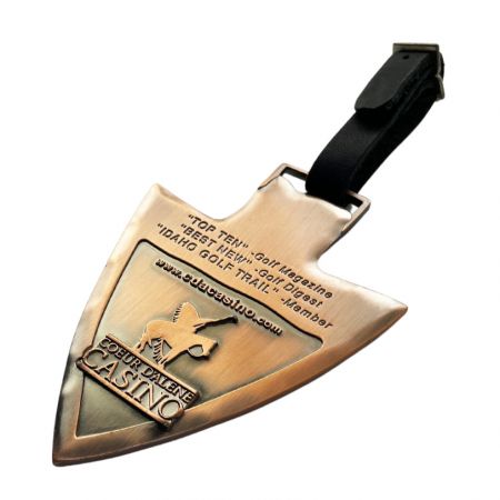 Étiquettes de sac de golf personnalisées.