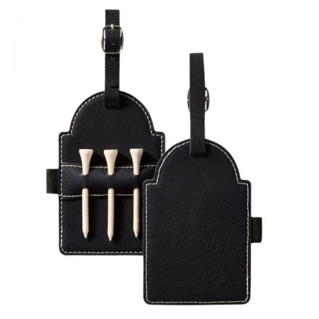 Custom Leather Golf Tee Holder - Custom leather golf tee holder for classy golfers.