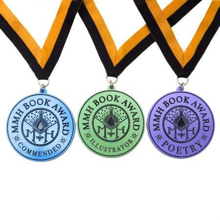 Custom enamel medals add vibrant color to your awards.