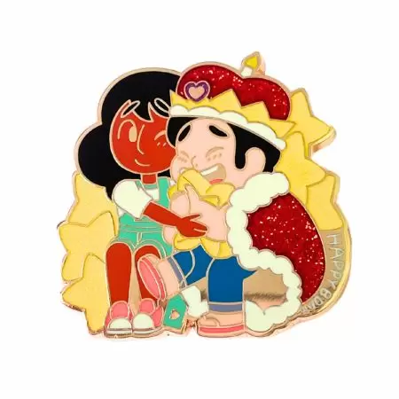 Glitter Logo Enamel Pins - Personalize your style with Steven Universe logo lapel pins, adding your unique touch to the iconic design.