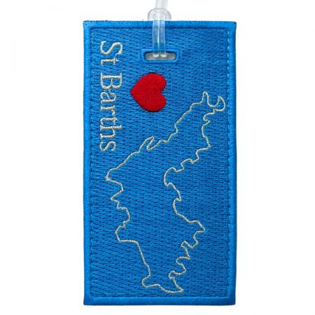 Broderede tilpassede bagagetags er stilfulde, robuste og unikke.