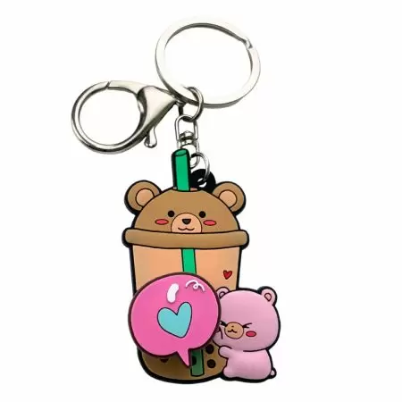 맞춤형 고무 열쇠고리는 유연하고 다채롭습니다.