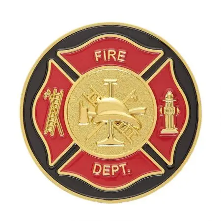 Fireman Challenge Coin - Custom Fireman Challenge Coin