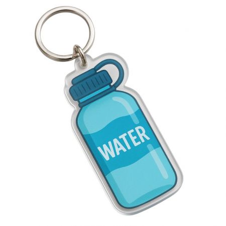 Acryl sleutelhanger aanpassen.