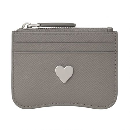 Leather Zip Card Case - Custom leather zip card case.