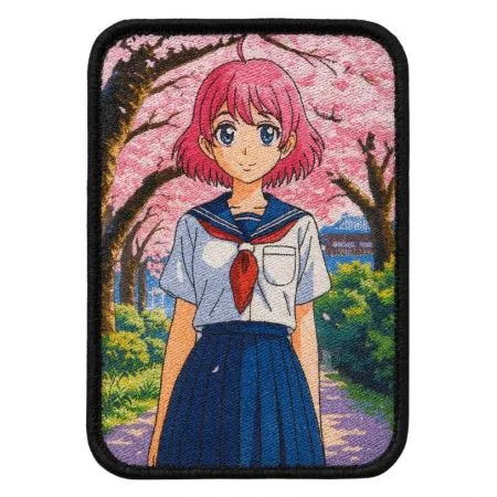 Custom Anime Heat Transfer Patches - Showcase your brand with pride using embroidered logo patches manufactured in our factory.