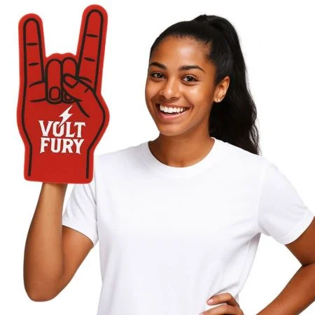 Custom Foam Fingers - Custom foam finger back bling is great to cheer on your favorite player.