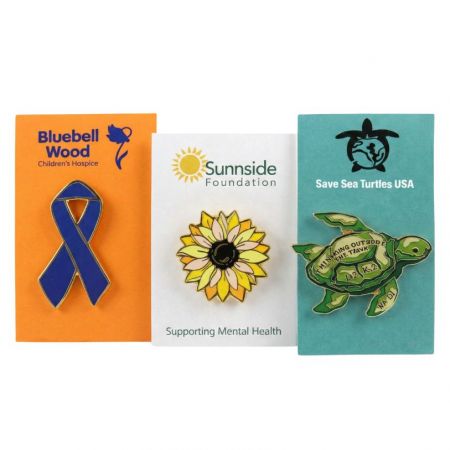 Benutzerdefinierte Wohltätigkeitsanstecker - Star Lapel Pin bietet auch verschiedene Qualitäten von Wohltätigkeitsansteckern an, damit Kunden ihren Markt segmentieren können.