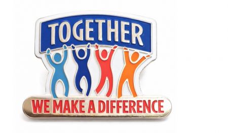 ソフトエナメルチャリティピン