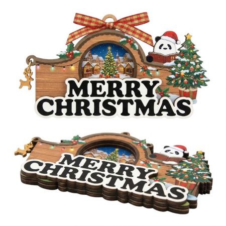 맞춤형 나무 장식품.