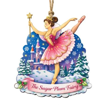 adornos navideños de madera.