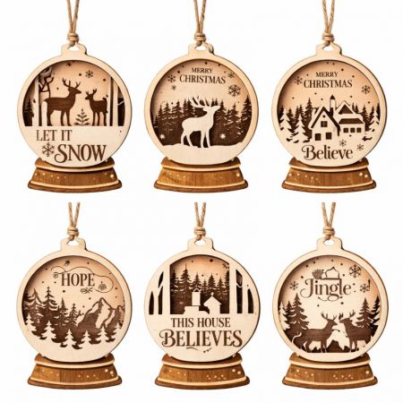 빈 나무 장식품.