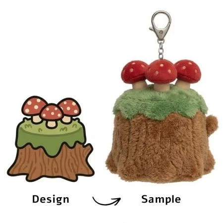 Cute Plush Keychain - custom plush keychain