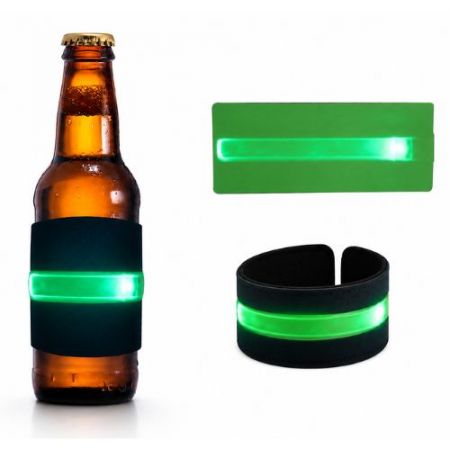LED付きネオプレンスラップラップ缶クーラー