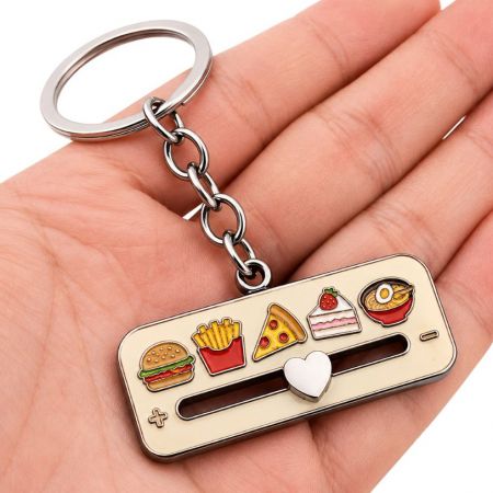 anillo de llavero deslizante personalizado.