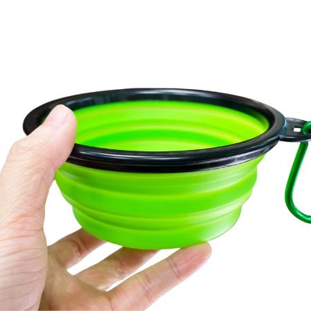 Custom portable dog bowl.