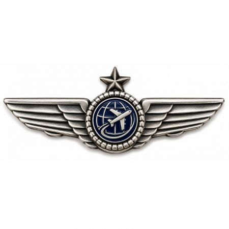 anpassat pilotvingemärke.